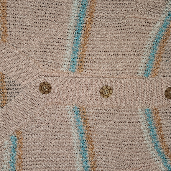 BNWOT POL Oversized Pink Striped Cardigan. - Picture 12 of 16